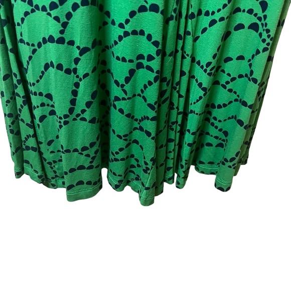 BODEN GREEN PARIS JERSEY BOHO FAUX WRAP DRESS STRETCHY SIZE: 4L - Picture 5 of 8